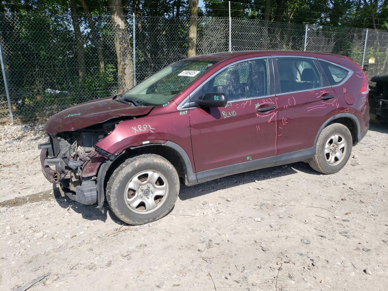 HONDA CRV CR-V LX  *5J6RM4H34EL092392*