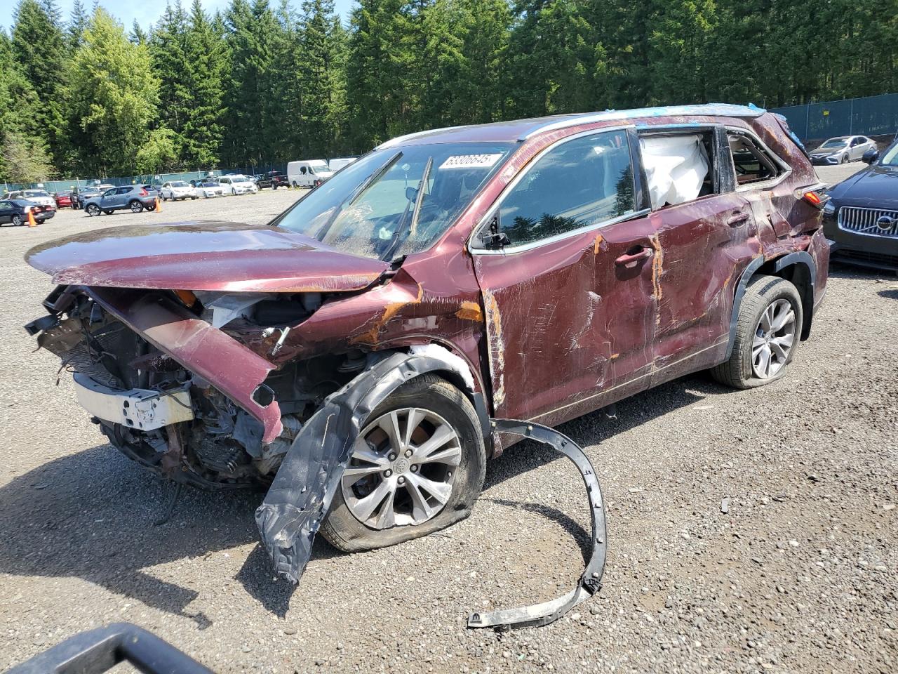 TOYOTA HIGHLANDER   *5TDJKRFH9FS200820*