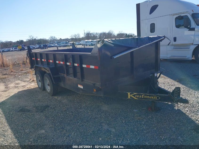 KAUFMAN TRAILERS TRAILER    *5VGFX1620LL000671*