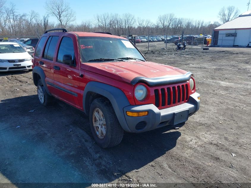 JEEP LIBERTY SPORT  *1J4GL48K13W733494*