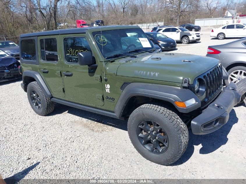 JEEP WRANGLER UNLIMITED WILLYS 4X4  *1C4HJXDG6MW743152*