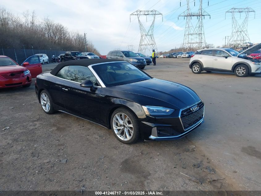 AUDI A5 CABRIOLET PREMIUM 45 TFSI QUATTRO S TRONIC  *WAU2AGF55NN003338*