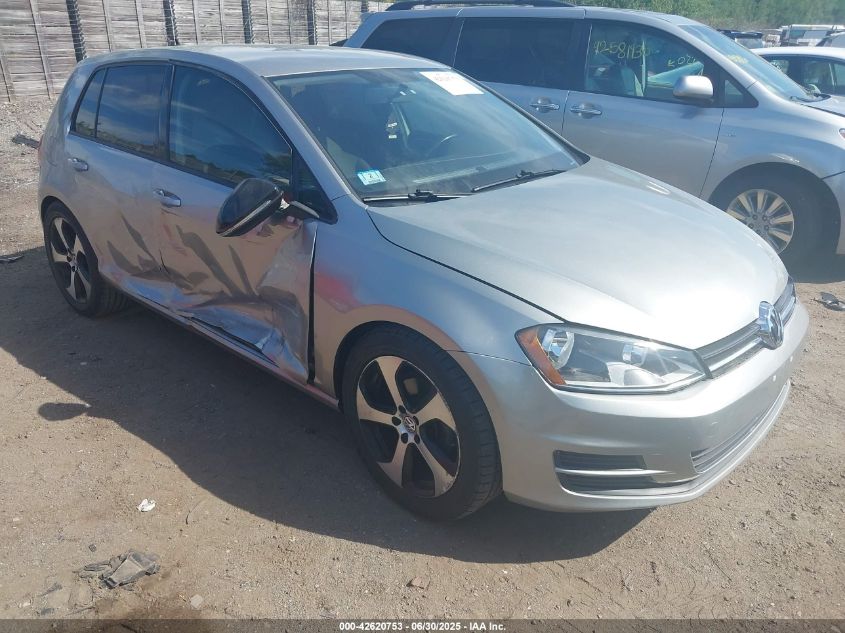 VOLKSWAGEN GOLF TSI S 4-DOOR  *3VW217AU4GM047536*