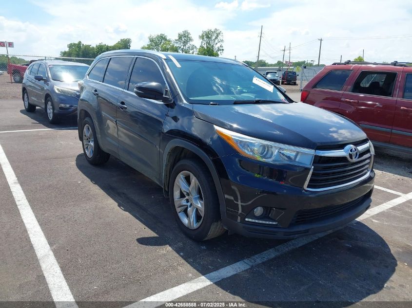 TOYOTA HIGHLANDER LIMITED V6  *5TDDKRFH3FS178486*